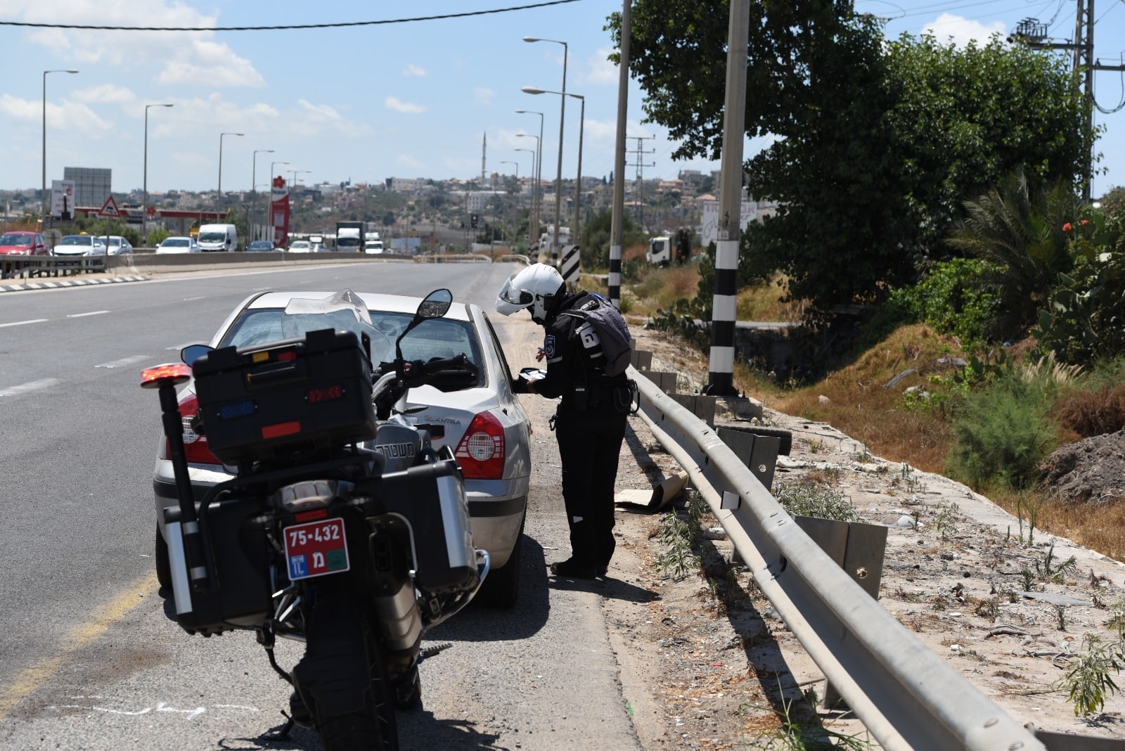 משטרה דוח תנועה צילום דוברות משטרת ישראל