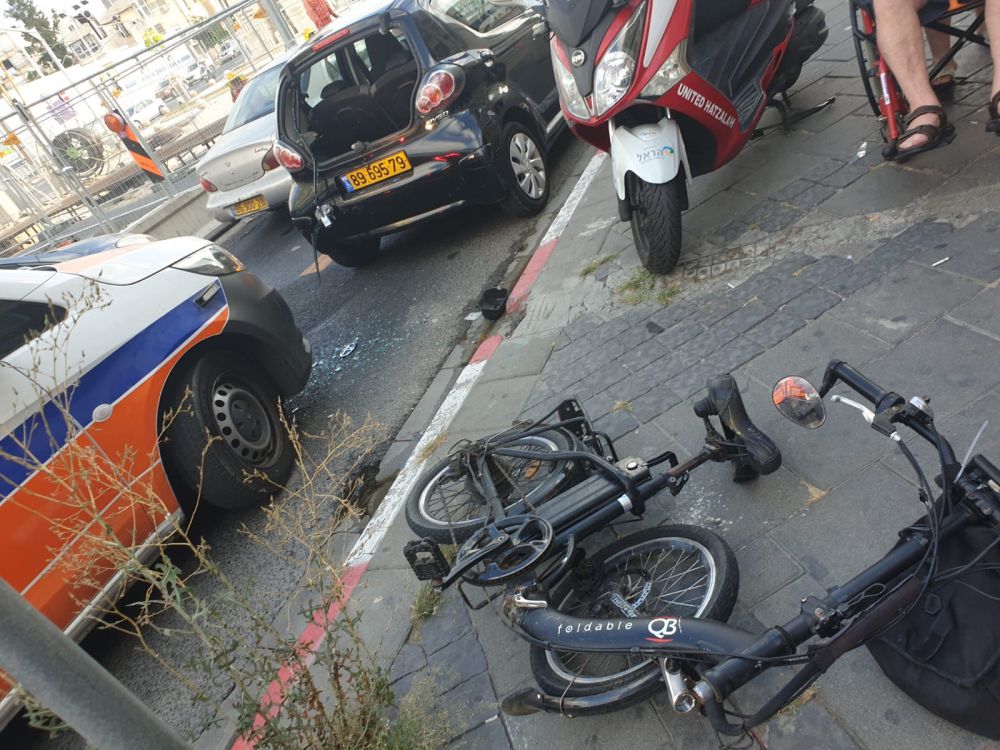 תאונה אופניים צילום דוברות איחוד הצלה