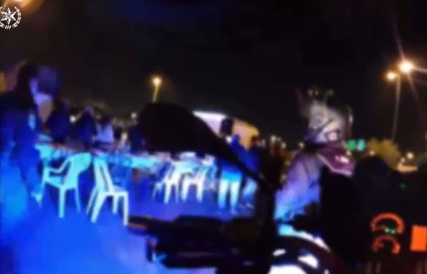 התקהלות מסיבה צילום דוברות משטרת ישראל