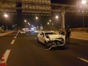 תאונה רכב צילום דוברות משטרת ישראל