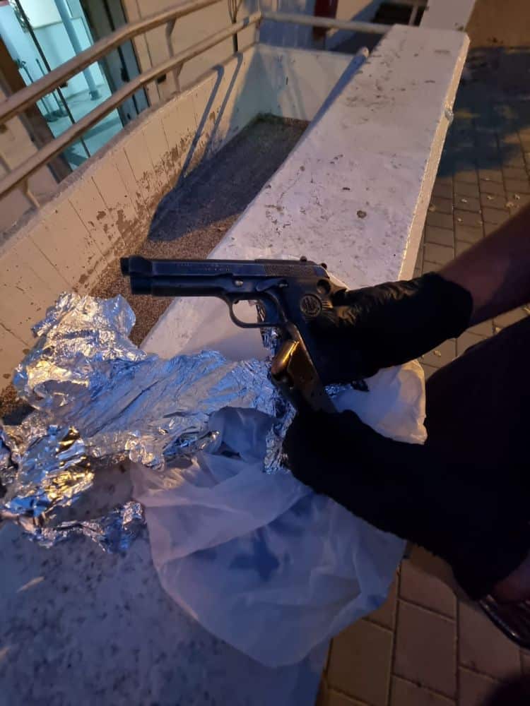 אקדח צילום דוברות משטרת ישראל