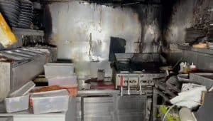 שריפה מטבח מסעדה צילום דוברות כבאות והצלה
