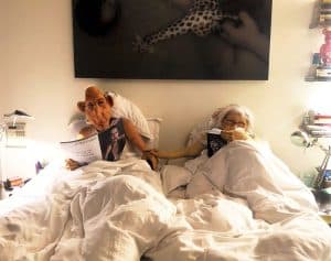 אמיליה ולייזר במיטה- סוף סוף אהבה! צילום אורית ליבוביץ- נוביץ