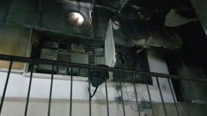 ארון חשמל שריפה צילום דוברות כבאות והצלה מחוז דן, תחנה אזורית חולון