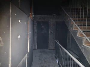 שריפה בניין חדר מדרגות דוברות כבאות והצלה מחוז דן