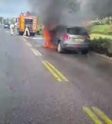רכב שריפה צילום החברה לביטחון ראשון לציון