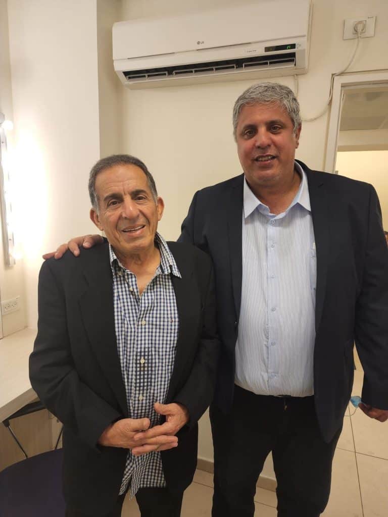 סגו ראש העיר אמיתי כהן וחתן פרס ישראל אביהו מדינה
