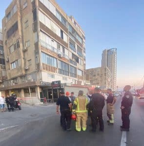 בניין סכנת קריסה צילום דוברות משטרת ישראל