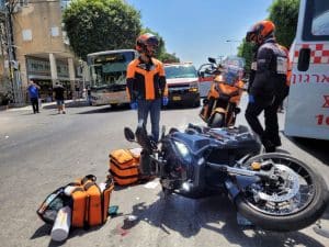 תאונה אופנוע צילום דוברות איחוד הצלה