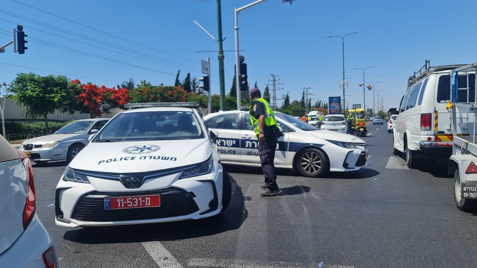 תאונה ניידת צילום דוברות משטרת ישראל