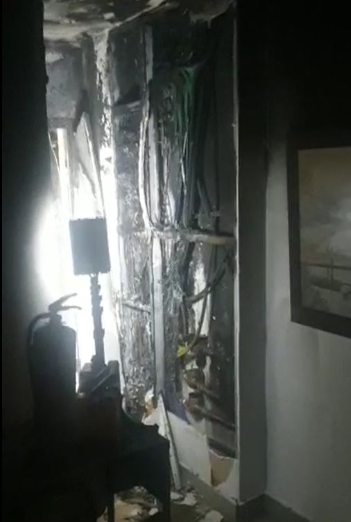 שריפה בדירה צילום דוברות כבאות והצלה