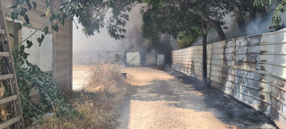 שריפה כבאות והצלה צילום דוברות והסברה תחנה איזורית חולון