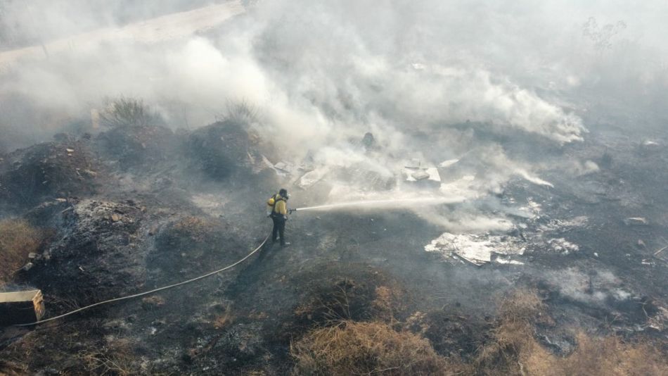 שריפה שטח פתוח צילום רחפן עידן פינצ'בסקי דוברות כבאות והצלה