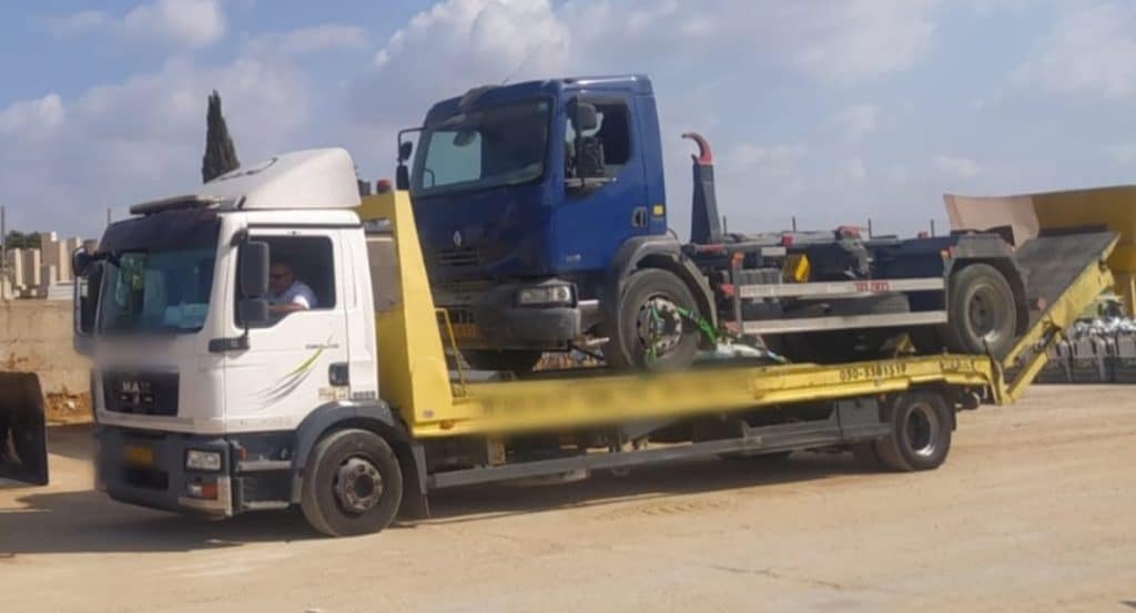 משאית גרר צילום דוברות משטרת ישראל