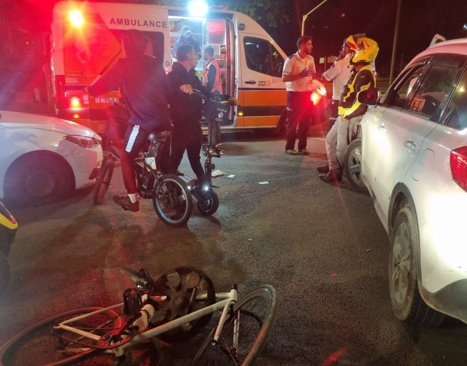 תאונה אופניים צילום דוברות איחוד הצלה