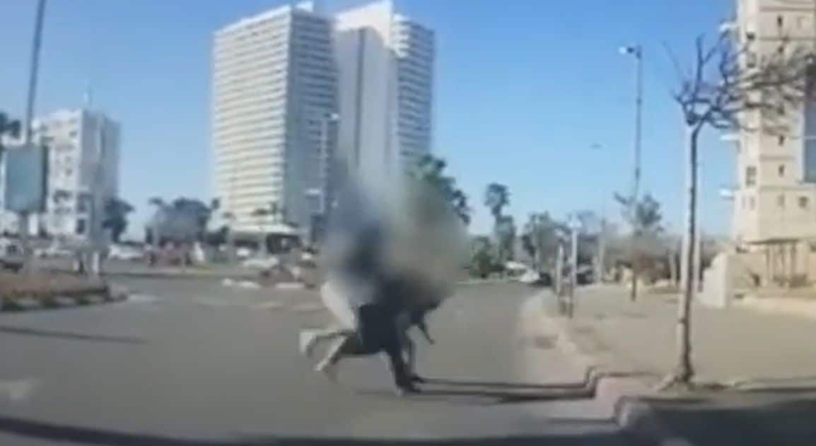 אלימות תקיפה בכביש צילום דוברות משטרת ישראל
