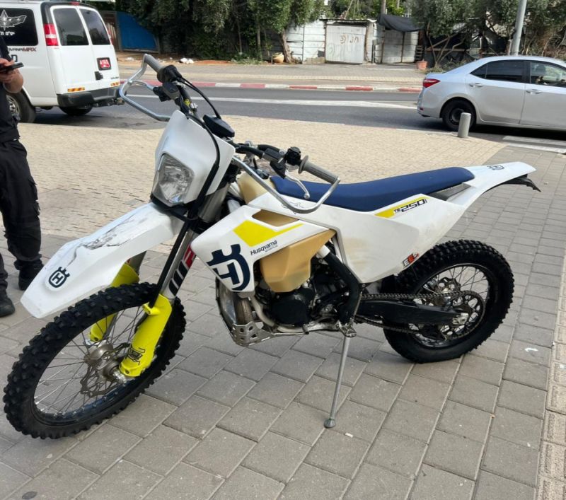 אופנוע שטח צילום דוברות משטרת ישראל