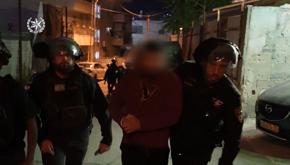 מעצר חשוד צילום דוברות משטרת ישראל