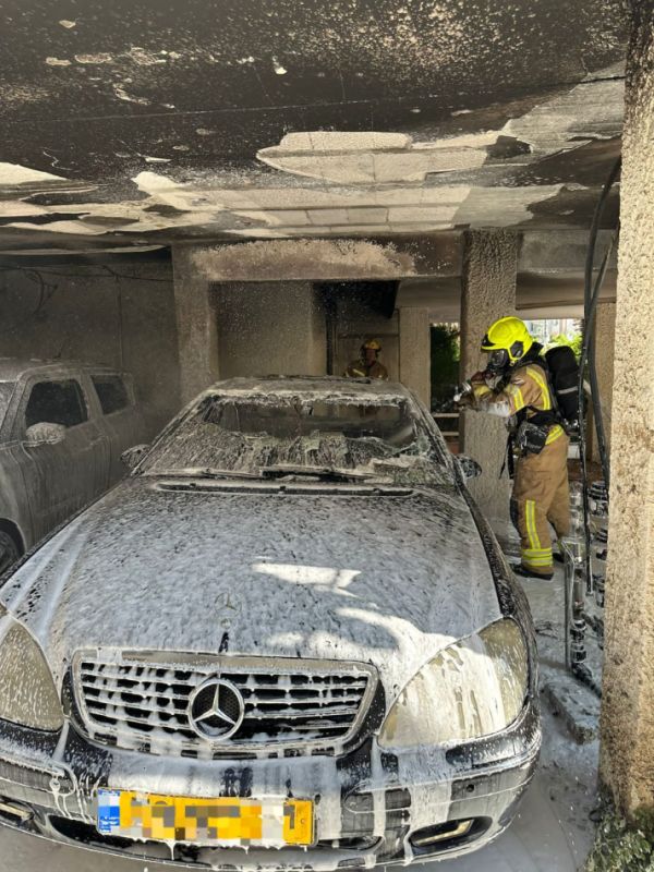 רכב שרוף צילום דוברות כבאות והצלה