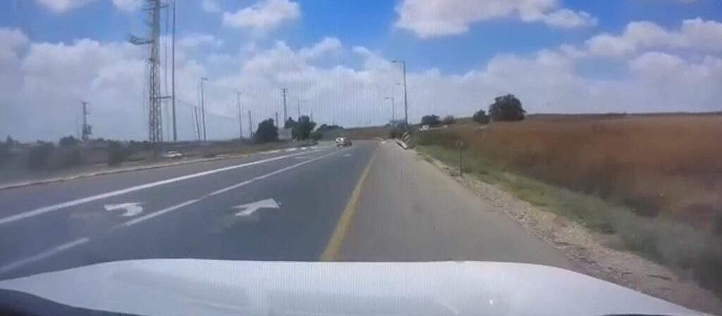 כביש רכב גנוב צילום דוברות משטרת ישראל