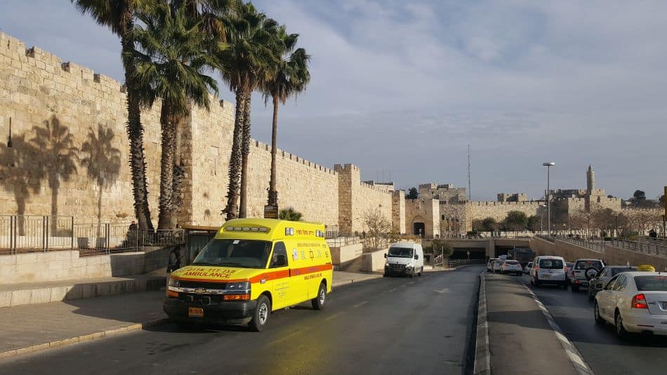 ניידת טיפול נמרץ של מדא בירושלים – צילום דוברות מדא