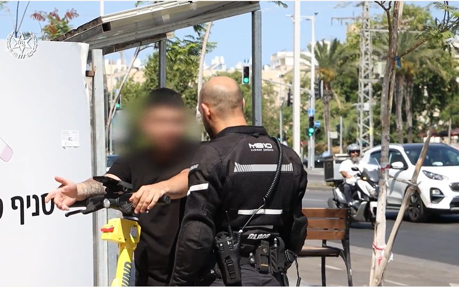קורקינט דוח צילום דוברות משטרת ישראל