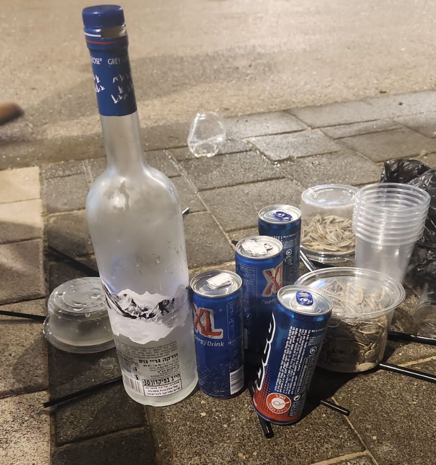 אלכוהול וודקה צילום דוברות משטרת ישראל