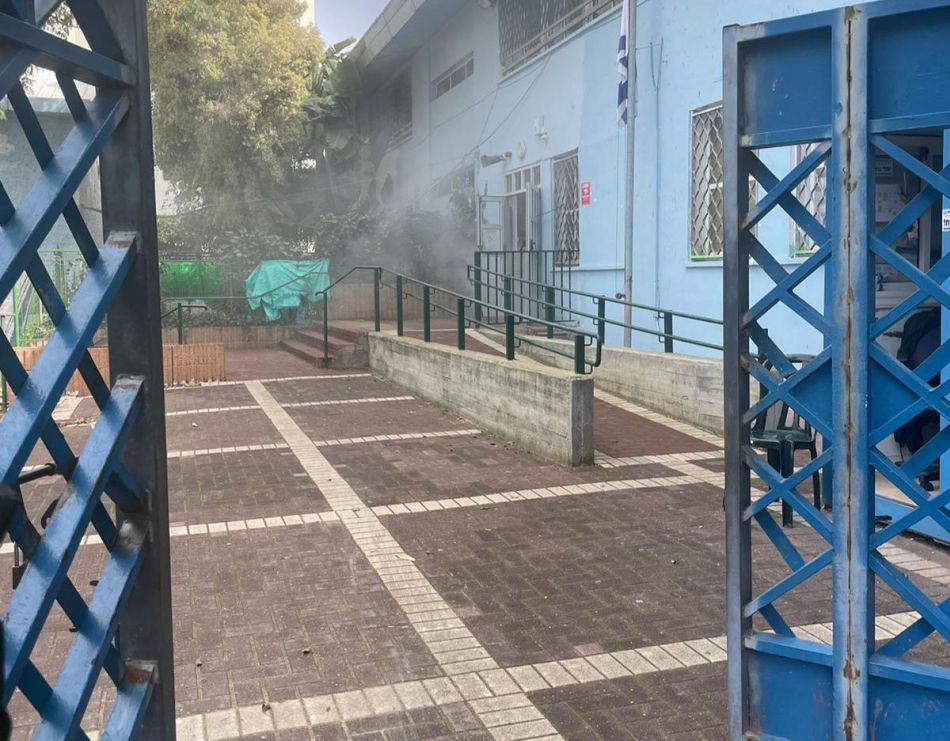 שריפה בית ספר צילום דוברות והסברה תחנה איזורית חולון